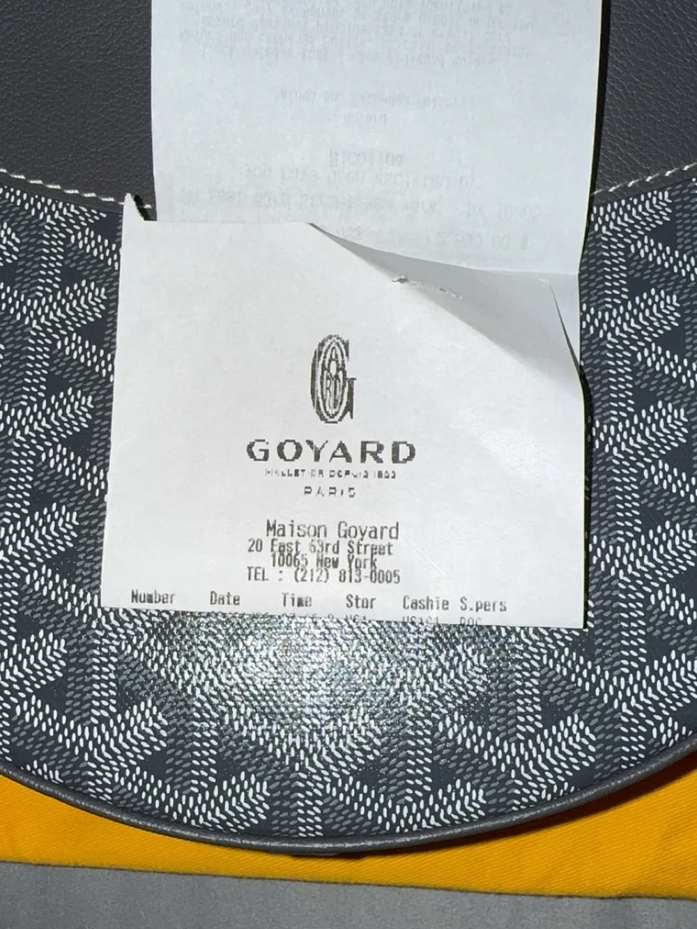 Goyard Black and Gray Crescent Crossbody Bag